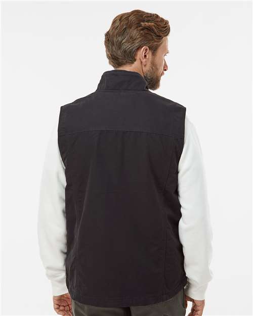 DRI DUCK 5068 Men's Trek Canyon Cloth Vest - Black - model back