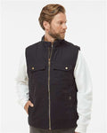 DRI DUCK 5068 Men's Trek Canyon Cloth Vest - Black - model front