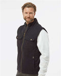DRI DUCK 5068 Men's Trek Canyon Cloth Vest - Black - model side