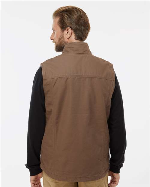 DRI DUCK 5068 Men's Trek Canyon Cloth Vest - Field Khaki - model back