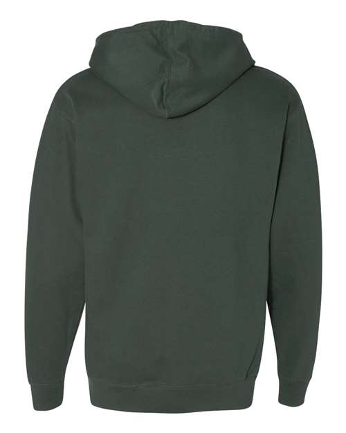 Independent Trading Co. SS4500 Midweight Hooded Sweatshirt - Alpine Green - back