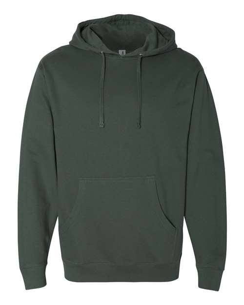 Independent Trading Co. SS4500 Midweight Hooded Sweatshirt - Alpine Green - flat front
