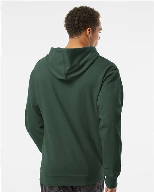 Independent Trading Co. SS4500 Midweight Hooded Sweatshirt - Alpine Green - model back
