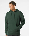Independent Trading Co. SS4500 Midweight Hooded Sweatshirt - Alpine Green - model front