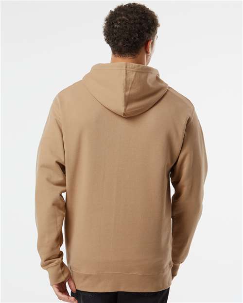 Independent Trading Co. SS4500 Midweight Hooded Sweatshirt - Sandstone - model back