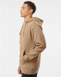 Independent Trading Co. SS4500 Midweight Hooded Sweatshirt - Sandstone - model side