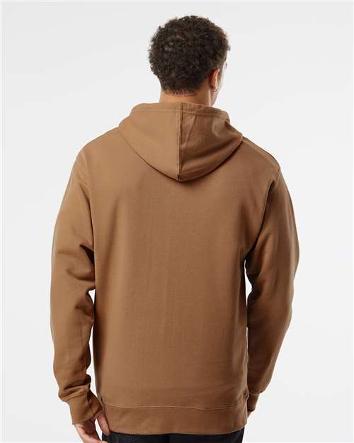 Independent Trading Co. SS4500 Midweight Hooded Sweatshirt - Saddle - model back