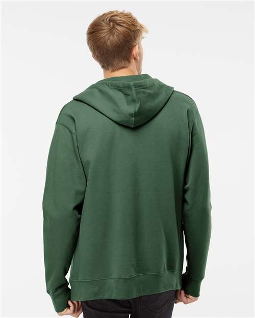 Independent Trading Co. SS4500Z Midweight Full-Zip Hooded Sweatshirt - Alpine Green - model back