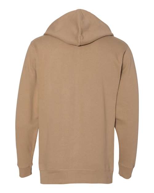 Independent Trading Co. SS4500Z Midweight Full-Zip Hooded Sweatshirt - Sandstone - back