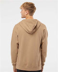 Independent Trading Co. SS4500Z Midweight Full-Zip Hooded Sweatshirt - Sandstone - model back