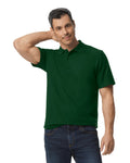 Gildan G648 Softstyle Pique Polo - Forest Green - model front