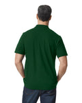 Gildan G648 Softstyle Pique Polo - Forest Green - model back