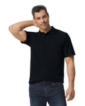 Gildan G648 Softstyle Pique Polo - Black - model front