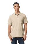 Gildan G648 Softstyle Pique Polo - Sand - model front
