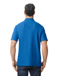 Gildan G648 Softstyle Pique Polo - Royal - model back