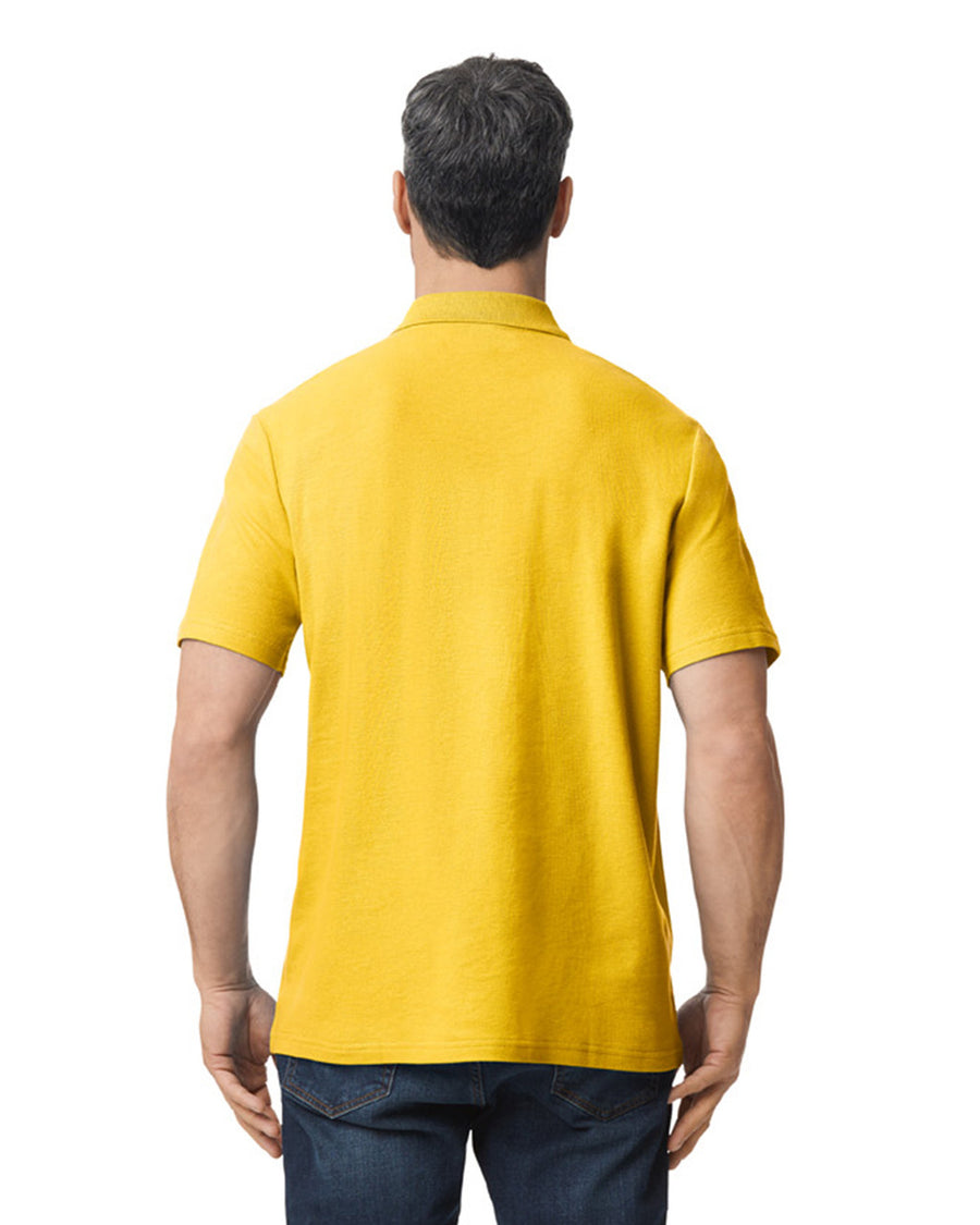 Gildan G648 Softstyle Pique Polo - Daisy - model back