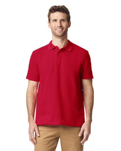 Gildan G648 Softstyle Pique Polo - Cherry Red - model front
