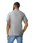 Gildan G648 Softstyle Pique Polo - Sport Grey - model back