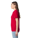 Gildan 64800L Women's Softstyle Pique Polo - Red - model side