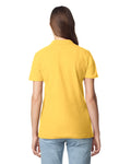Gildan 64800L Women's Softstyle Pique Polo - Daisy - model back