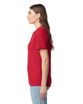 Gildan 64800L Women's Softstyle Pique Polo - Cherry Red - model side