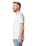 Gildan G64V Softstyle V-Neck T-Shirt - White - model side