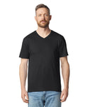Gildan G64V Softstyle V-Neck T-Shirt - Black - model front