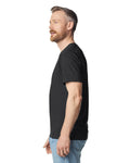 Gildan G64V Softstyle V-Neck T-Shirt - Black - model side