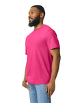 Gildan 65000 Unisex Softstyle Midweight T-Shirt - Heliconia - model side