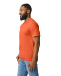 Gildan 65000 Unisex Softstyle Midweight T-Shirt - Orange - model side