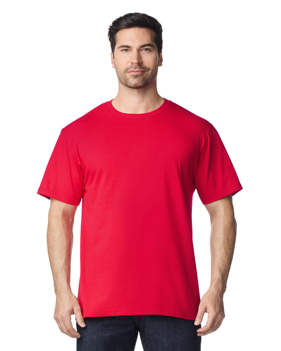 Gildan 65000 Unisex Softstyle Midweight T-Shirt - Red - model front