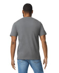 Gildan 65000 Unisex Softstyle Midweight T-Shirt - Charcoal - model back