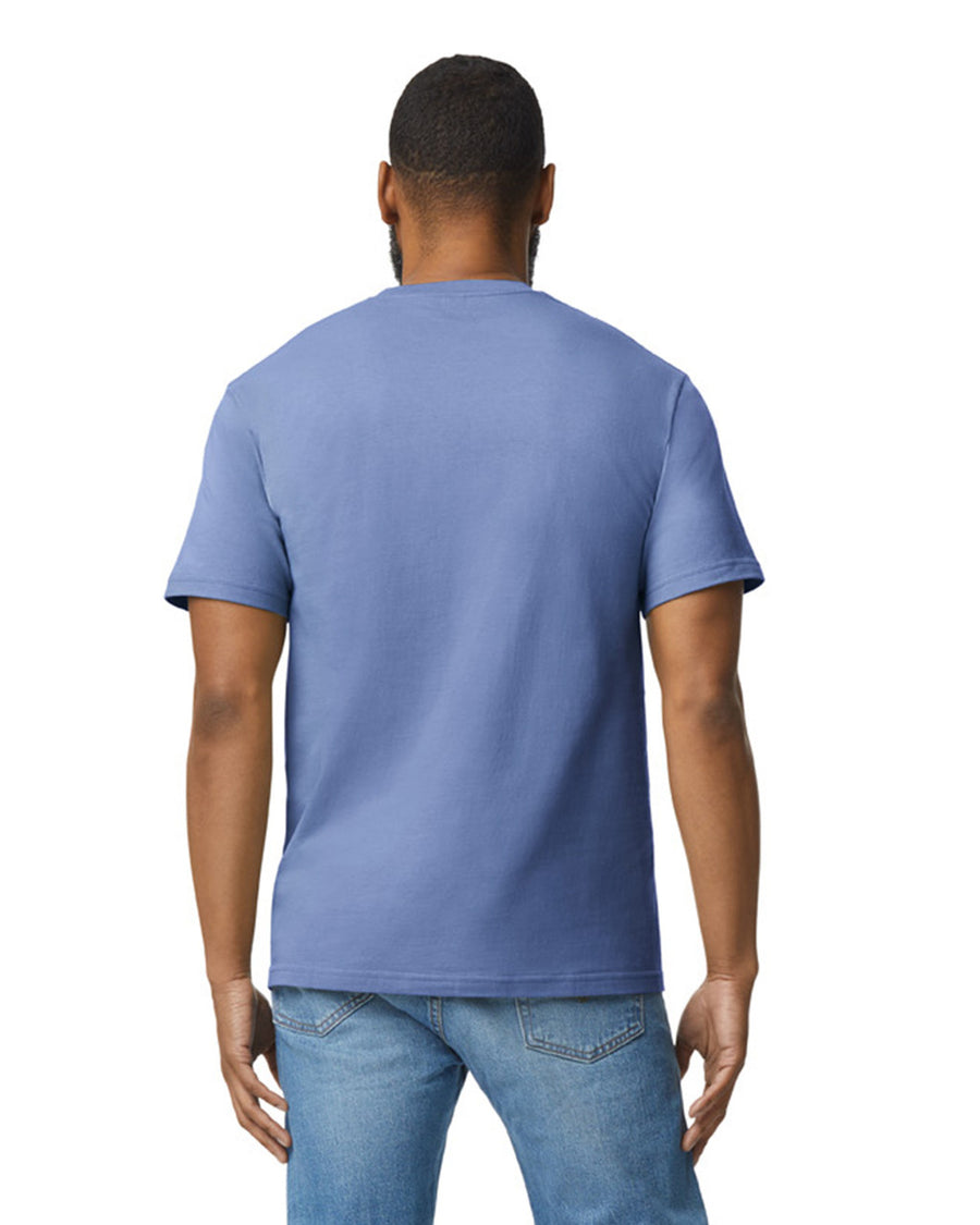 Gildan 65000 Unisex Softstyle Midweight T-Shirt - Violet - model back