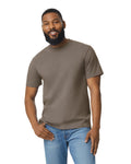 Gildan 65000 Unisex Softstyle Midweight T-Shirt - Brown Savana - model front