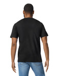 Gildan 65000 Unisex Softstyle Midweight T-Shirt - Pitch Black - model back