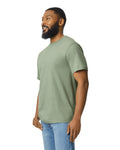 Gildan 65000 Unisex Softstyle Midweight T-Shirt - Sage - model side