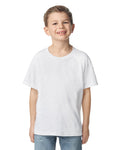 Gildan 65000B Youth Softstyle Midweight T-Shirt - White - model front