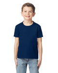 Gildan 65000B Youth Softstyle Midweight T-Shirt - Navy - model front