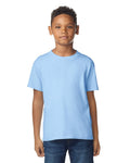 Gildan 65000B Youth Softstyle Midweight T-Shirt - Light Blue - model front