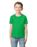 Gildan 65000B Youth Softstyle Midweight T-Shirt - Irish Green - model front