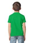 Gildan 65000B Youth Softstyle Midweight T-Shirt - Irish Green - model back