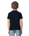 Gildan 65000B Youth Softstyle Midweight T-Shirt - Pitch Black - model back