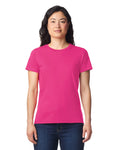 Gildan 65000L Women's Softstyle Midweight T-Shirt - Heliconia - model front