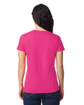 Gildan 65000L Women's Softstyle Midweight T-Shirt - Heliconia - model back
