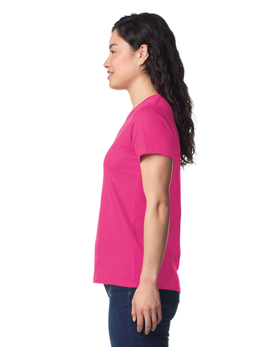 Gildan 65000L Women's Softstyle Midweight T-Shirt - Heliconia - model side