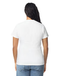 Gildan 65000L Women's Softstyle Midweight T-Shirt - White - model back
