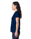 Gildan 65000L Women's Softstyle Midweight T-Shirt - Navy - model side