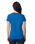 Gildan 65000L Women's Softstyle Midweight T-Shirt - Royal - model back