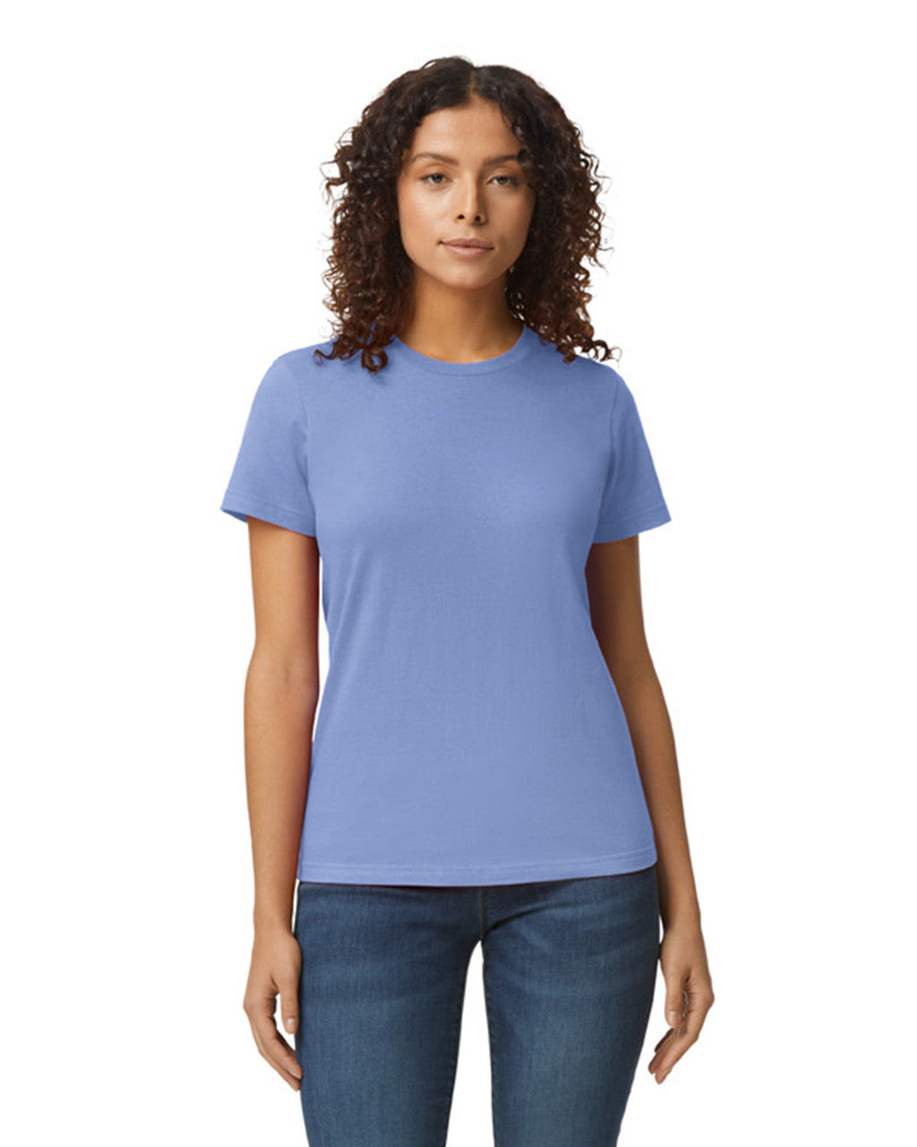 Gildan 65000L Women's Softstyle Midweight T-Shirt - Violet - model front