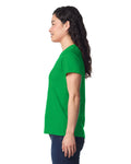 Gildan 65000L Women's Softstyle Midweight T-Shirt - Irish Green - model side